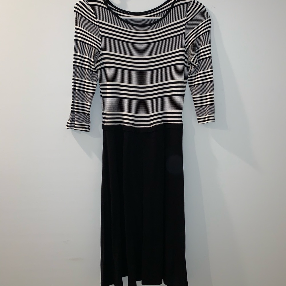Antonio Melani Stripe Dress 3/4 Sleeve